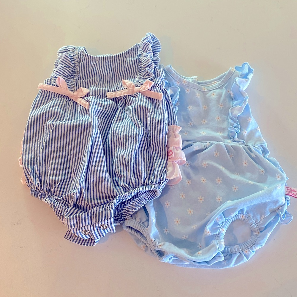 Ruffle Butts 0-3 month Romper Set